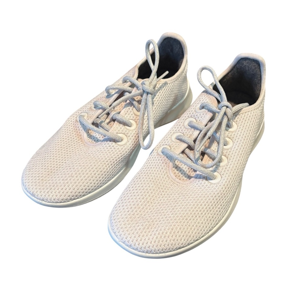 AllBirds Tree Runners TR Women’s Size‎ 10  Lace Up White Chalk Sneakers